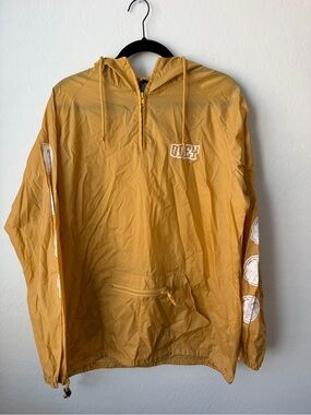 Obey Mustard Yellow Hooded Windbreaker Pullover